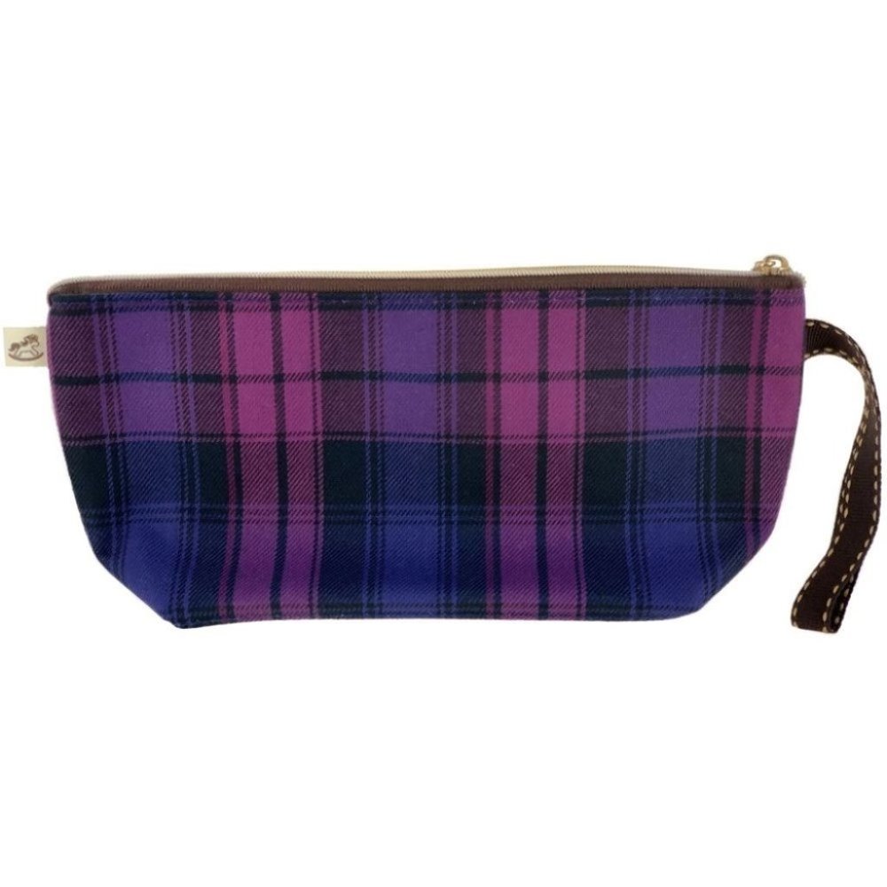 Waterproof Plaid Dumpling Cosmetic Makeup Bag